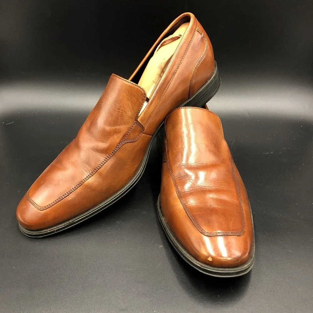 Cole Haan Postino Venetian Slip On Loafers Moc Toe Brown Mens 11 M‎ C10234 FE12
